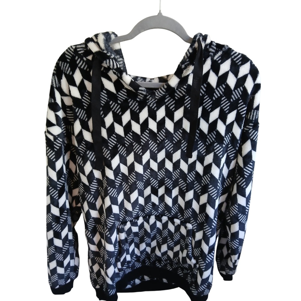 Vera Bradley Hoodie Geometric super soft Plush Pullover -Women's Large